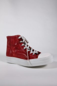 画像10: incarnation / インカネーション / 32011V-7585WZ / HORSE LEATHER HI CUT SNEAKER LINED BACK ZIP (10)