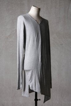 画像4: Thee OLD CIRCUS '' 1973 '' / 414120143 / " Un " / Free Way Stretch Tencel Gauze Knit アシンメトリーサムホールロングカットソー (4)