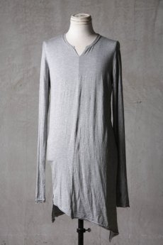 画像2: Thee OLD CIRCUS '' 1973 '' / 414120143 / " Un " / Free Way Stretch Tencel Gauze Knit アシンメトリーサムホールロングカットソー (2)