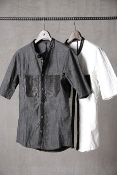 画像1: Thee OLD CIRCUS '' 1973 '' / 423202127 / " Stage " / Zimbabwe cotton stretch dungaree denim ライダースネックシャツ (1)