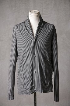 画像2: Thee OLD CIRCUS '' 1973 '' / 423201184 / " Gutter " / Seersucker knit stripe ドレープカーディジャケット (2)