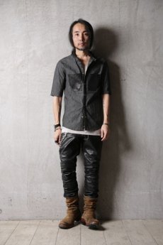 画像23: Thee OLD CIRCUS '' 1973 '' / 423202127 / " Stage " / Zimbabwe cotton stretch dungaree denim ライダースネックシャツ (23)