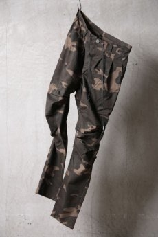 画像8: Thee OLD CIRCUS '' 1973 '' / 423110147 / " Black Ballon " / cotton rayon stretch / pigment dye camouflage ミリタリーワイドジョッパーズパンツ (8)