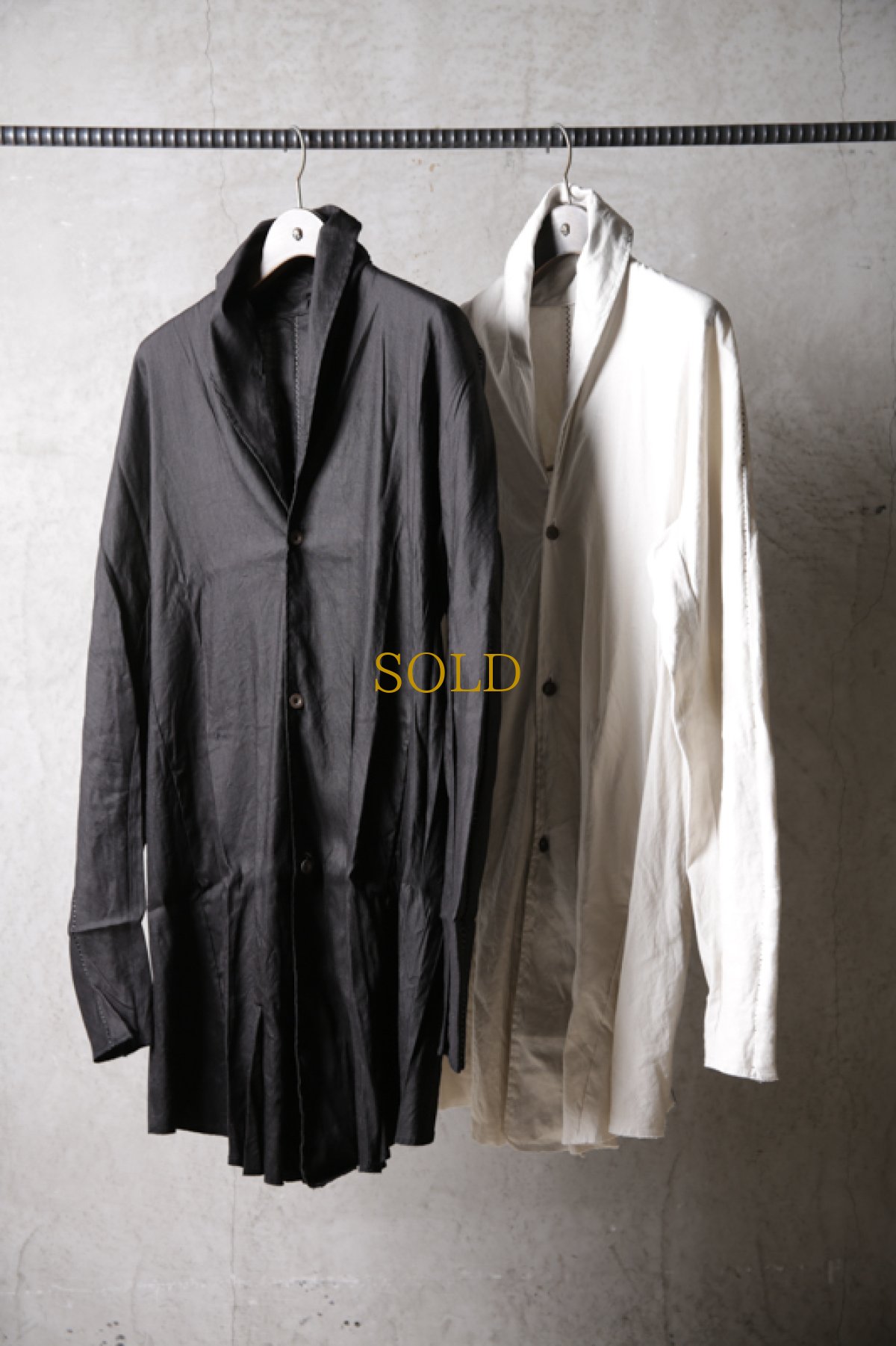 画像1: Wir Lineal / リネアル / FL721-W112 / Inorganic DRESS CARDIECOAT Dress LR st cloth / Bosch (1)