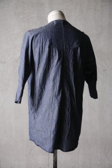 画像8: Wir Lineal / リネアル / FL722-W114 / Inorganic DRESS FABRIC TQ SLEEVE Dress chambray st cotton cloth / Buchen (8)