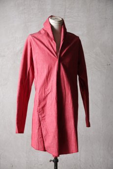 画像4: Wir Lineal / リネアル / FL722-W112 / Inorganic DRESS CARDIECOAT Dress chambray st cotton / Bosch (4)