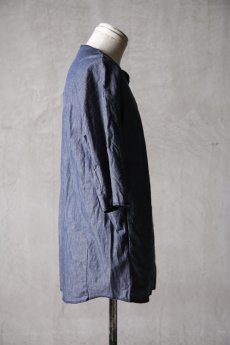 画像6: Wir Lineal / リネアル / FL722-W114 / Inorganic DRESS FABRIC TQ SLEEVE Dress chambray st cotton cloth / Buchen (6)