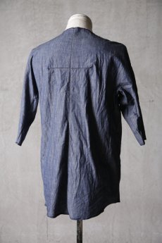 画像7: Wir Lineal / リネアル / FL722-W114 / Inorganic DRESS FABRIC TQ SLEEVE Dress chambray st cotton cloth / Buchen (7)