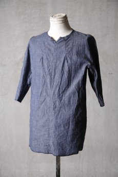 画像3: Wir Lineal / リネアル / FL722-W114 / Inorganic DRESS FABRIC TQ SLEEVE Dress chambray st cotton cloth / Buchen (3)