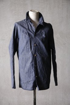 画像4: Wir Lineal / リネアル / FL722-W103 / Inorganic DRESS SHIRTS Dress chambray st cotton / Blinken (4)