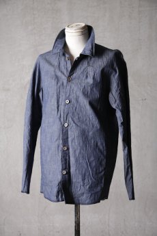 画像3: Wir Lineal / リネアル / FL722-W103 / Inorganic DRESS SHIRTS Dress chambray st cotton / Blinken (3)