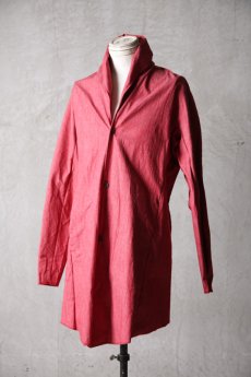 画像3: Wir Lineal / リネアル / FL722-W112 / Inorganic DRESS CARDIECOAT Dress chambray st cotton / Bosch (3)