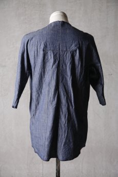 画像9: Wir Lineal / リネアル / FL722-W114 / Inorganic DRESS FABRIC TQ SLEEVE Dress chambray st cotton cloth / Buchen (9)